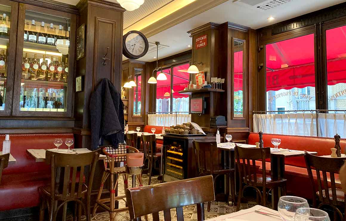 Le Bistrot du Parc à Neuilly la salle