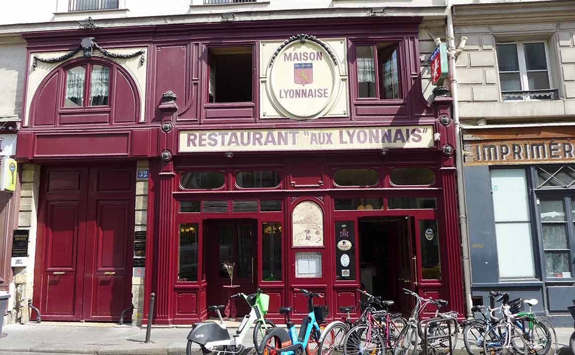Restaurant Aux Lyonnais à Paris 2ème