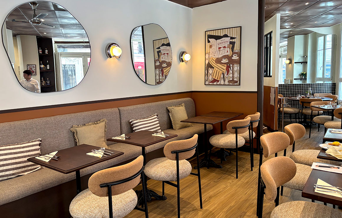 La salle du Restaurant L'Os à Moelleà Paris 15ème