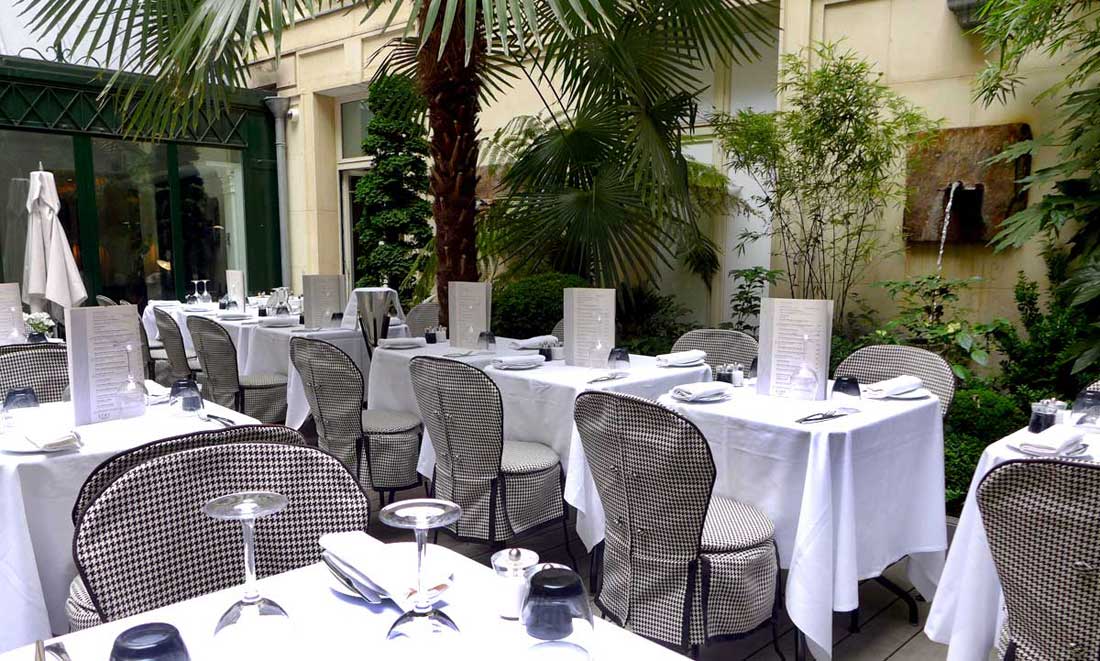 Le terrase de Restaurant Blossom à Paris 8ème