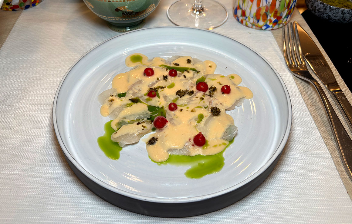 Tosca carpaccio de Bar Miso du Piémont