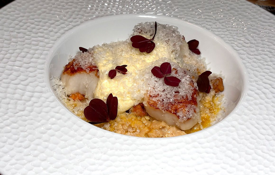 Guiren Saint-Jacques et Risotto chou fleur