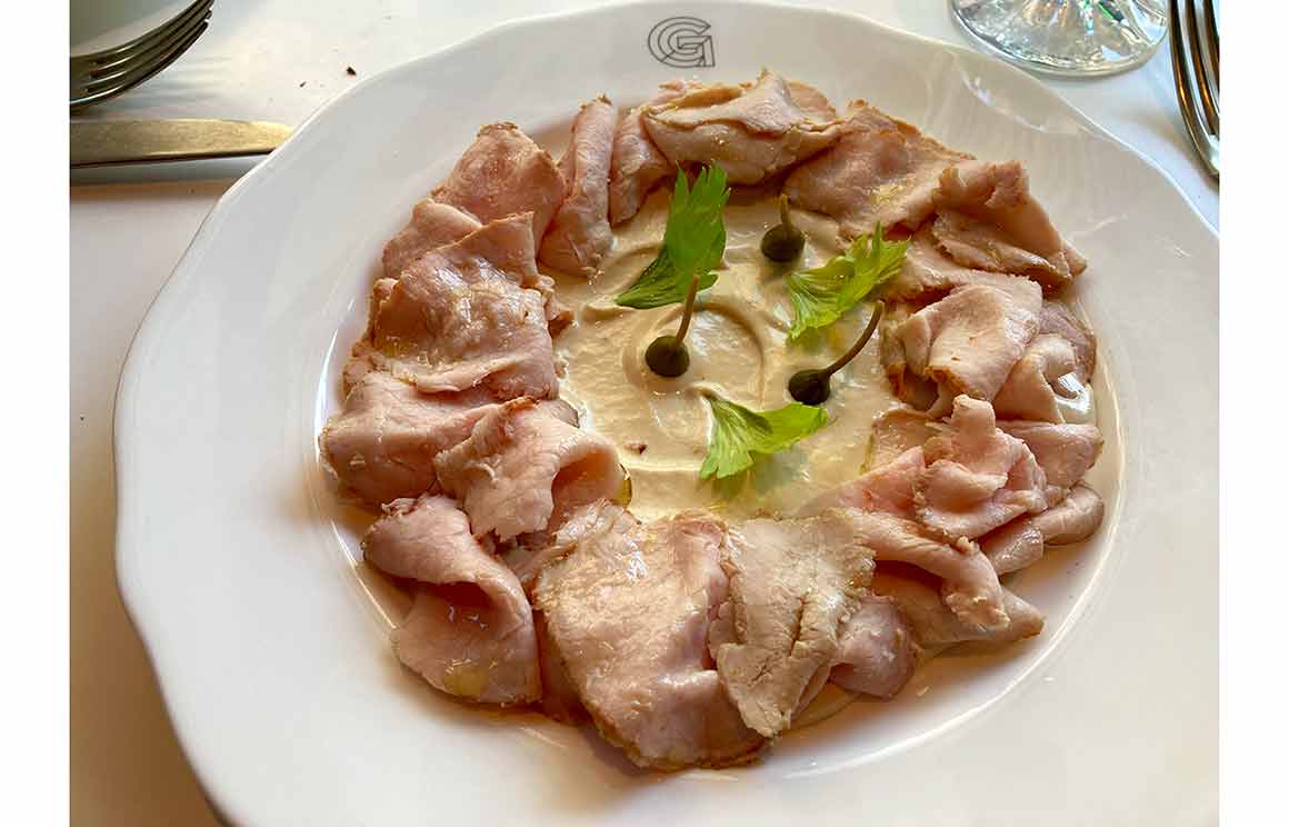 Restaurant Giusé vitello tonnato