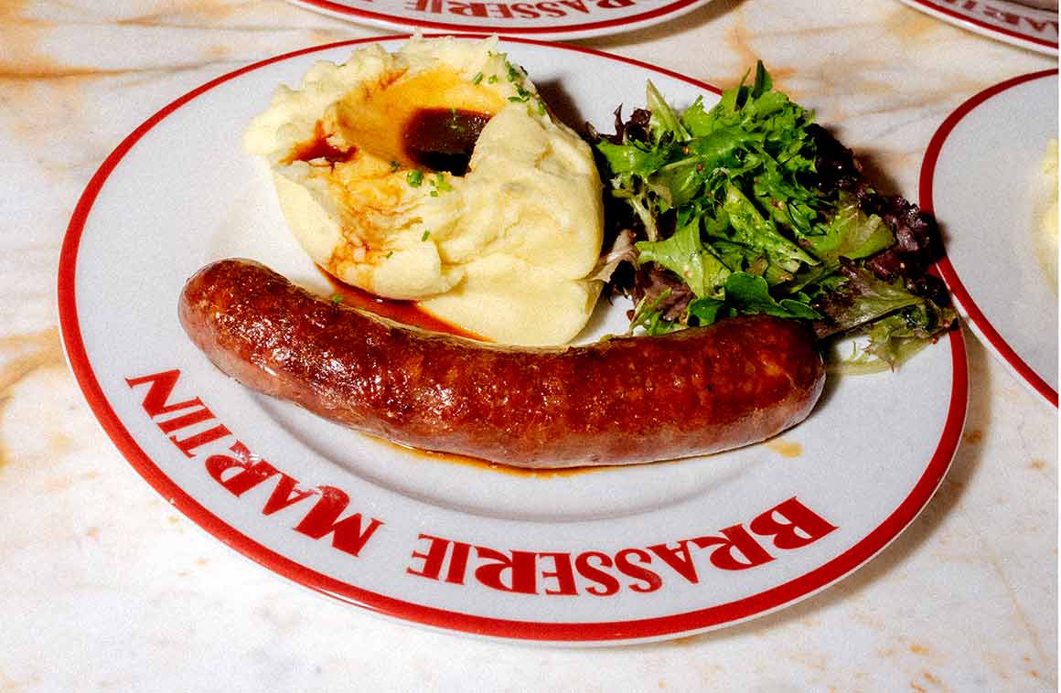 Brasserie Martin saucisse purée