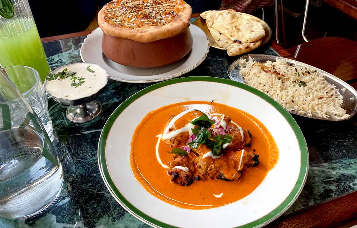  Butter chicken et Biryani en croûte