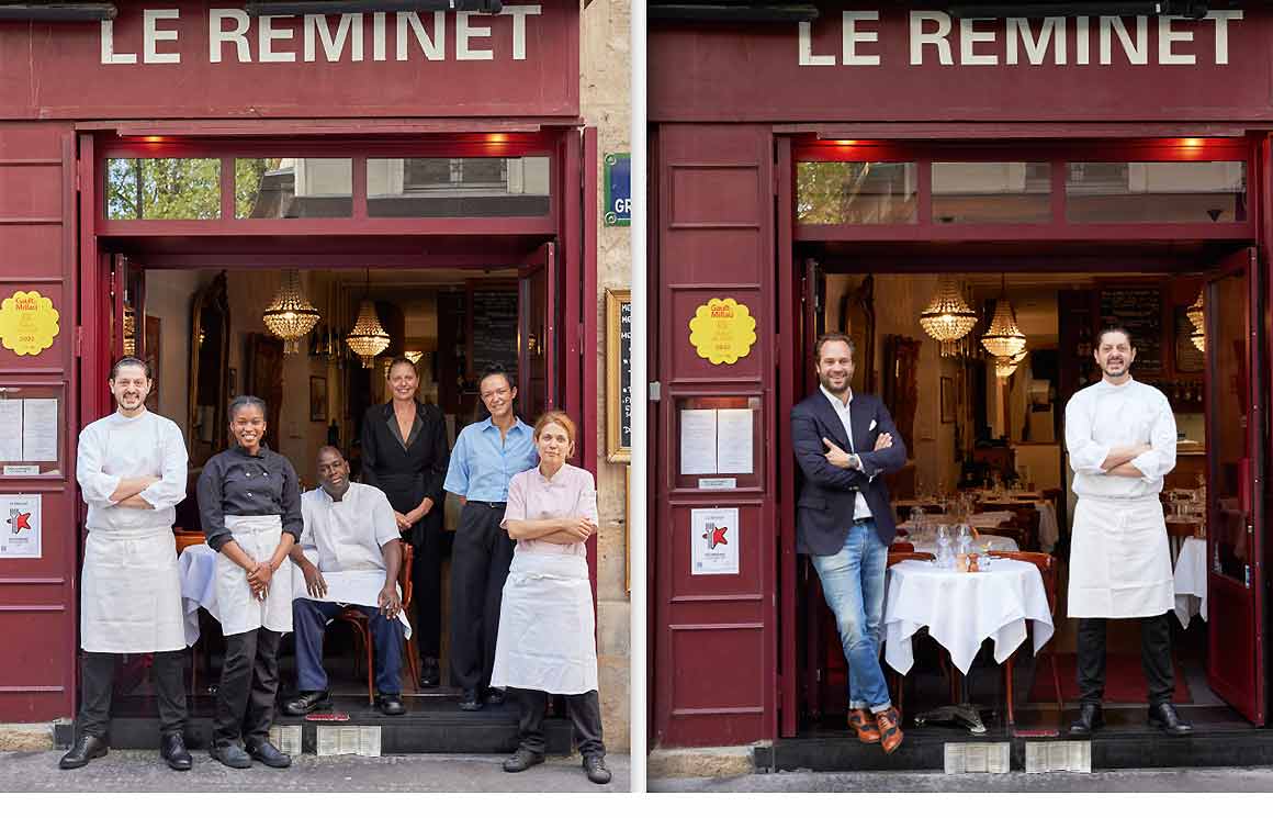 L'équipe du restaurant Le Réminet