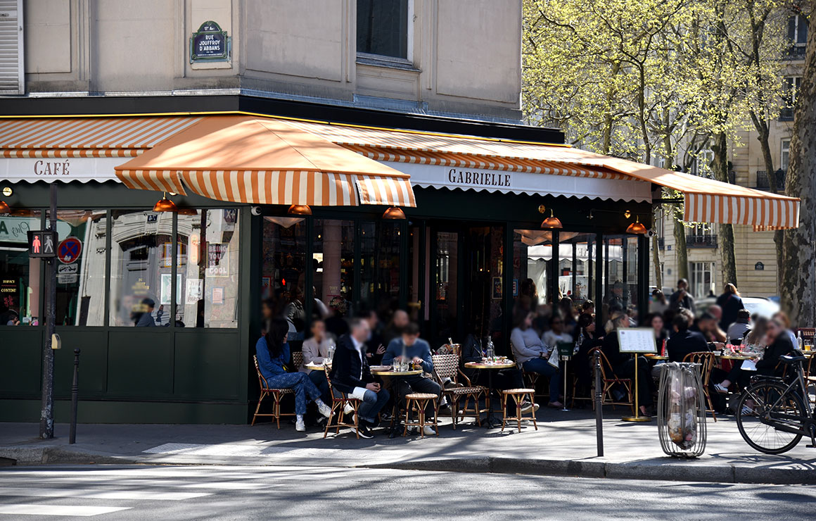La terrasse du Café Gabrielle
