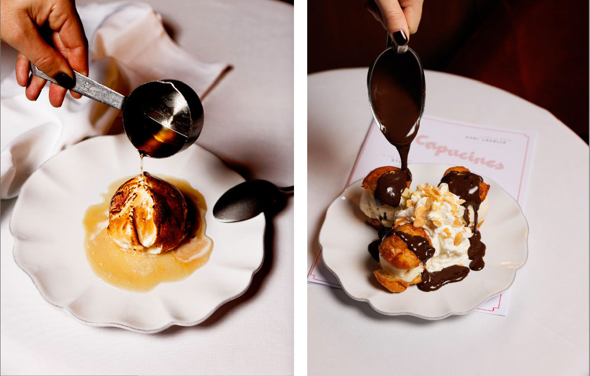 Omelette norvégienne et Profiteroles