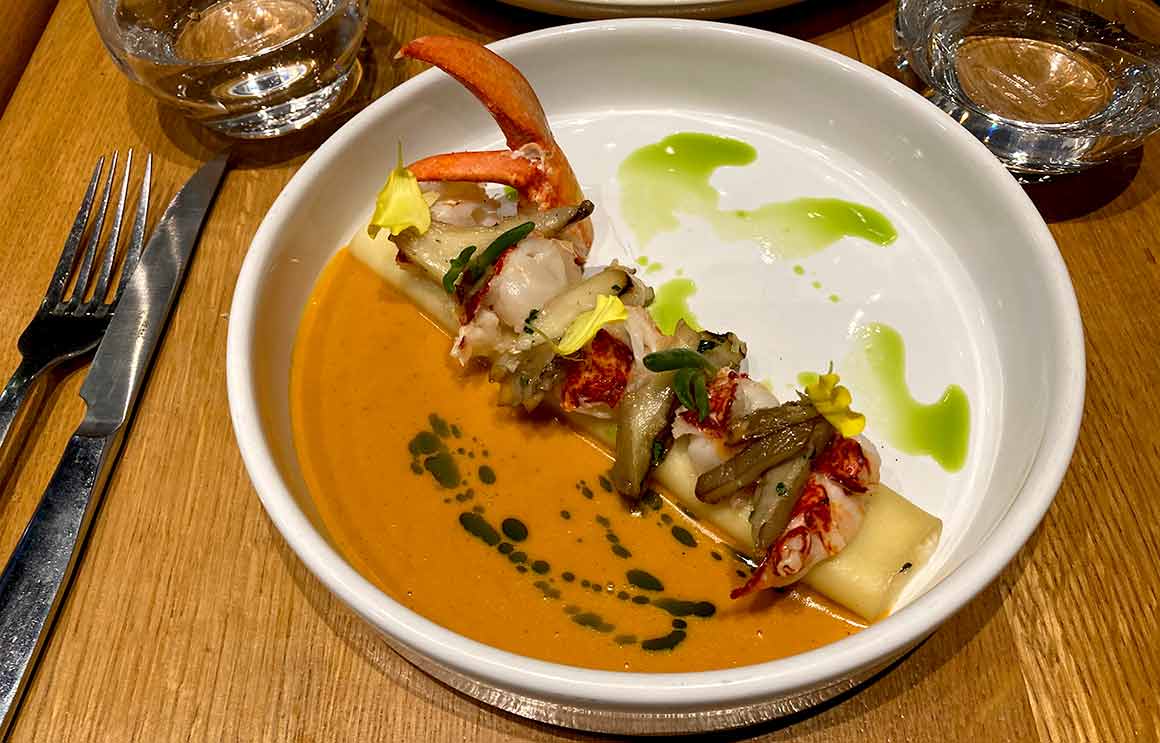 La Traboule cannelloni de homard