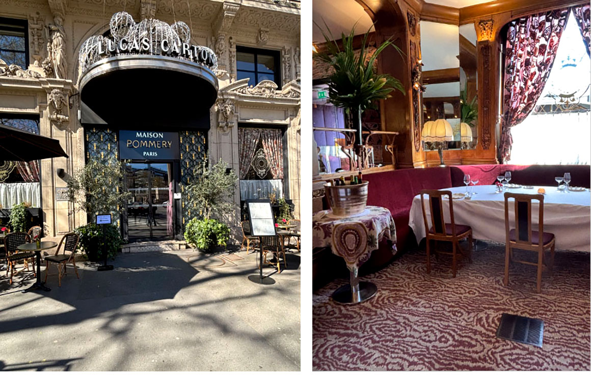 Lucas Carton façade et salle