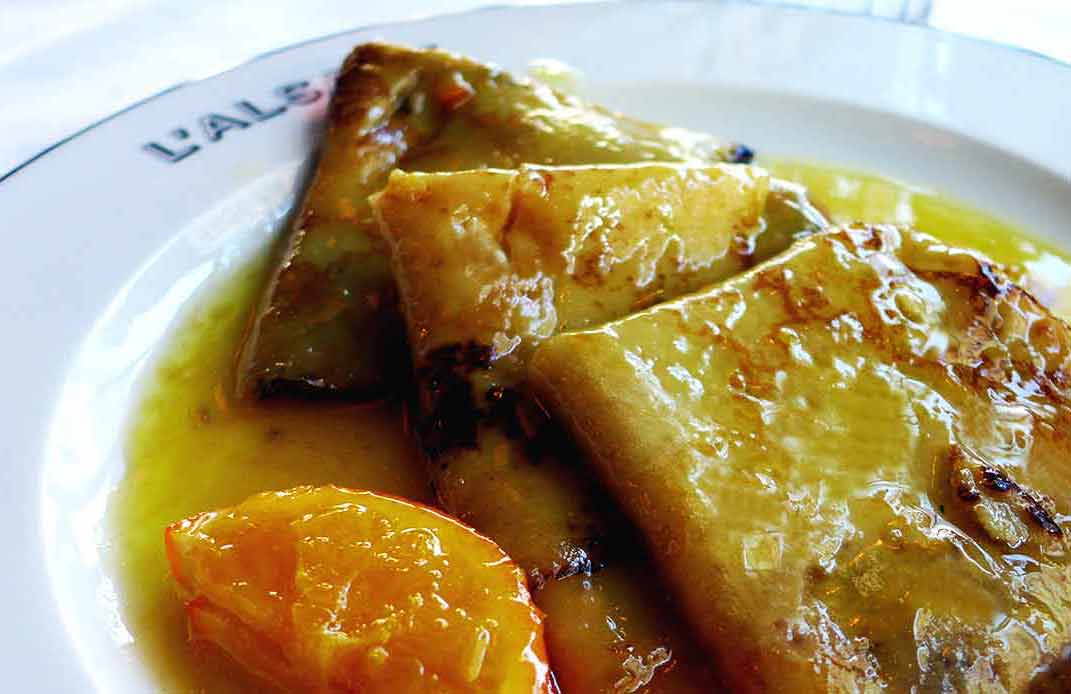 Brasserie l’Alsace, les crêpes au Grand Marnier