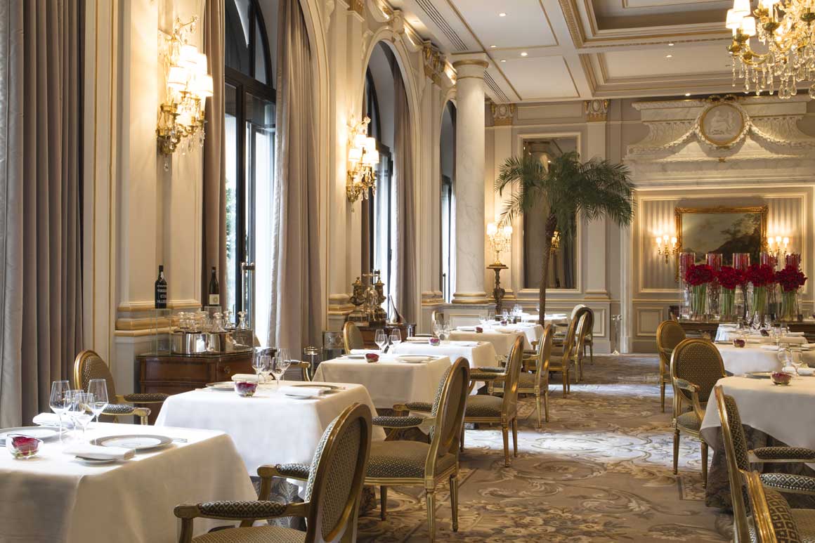 Restaurant Le Cinq, la salle à manger