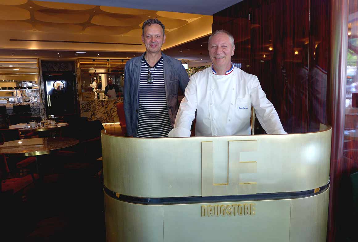 Brasserie Le Drugstore, Le designer Tom Dixon et le chef Eric Frechon