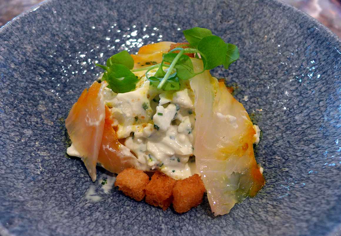 Brasserie Le Drugstore, rémoulade de chou-fleur au haddock fumé 