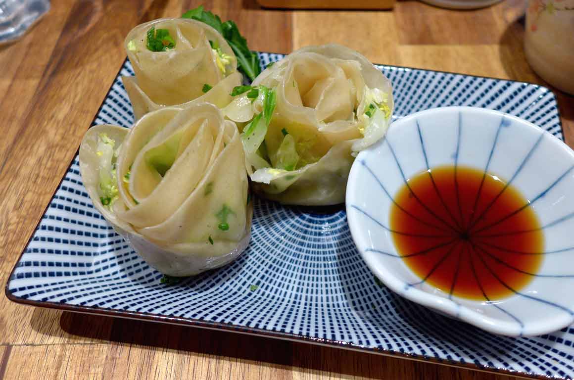 Restaurant Neko Ramen Gyoza aux légumes