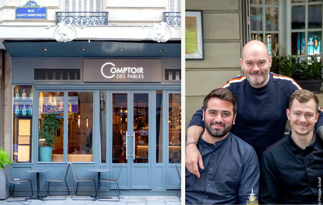 Le Comptoir des Fables , les chefs