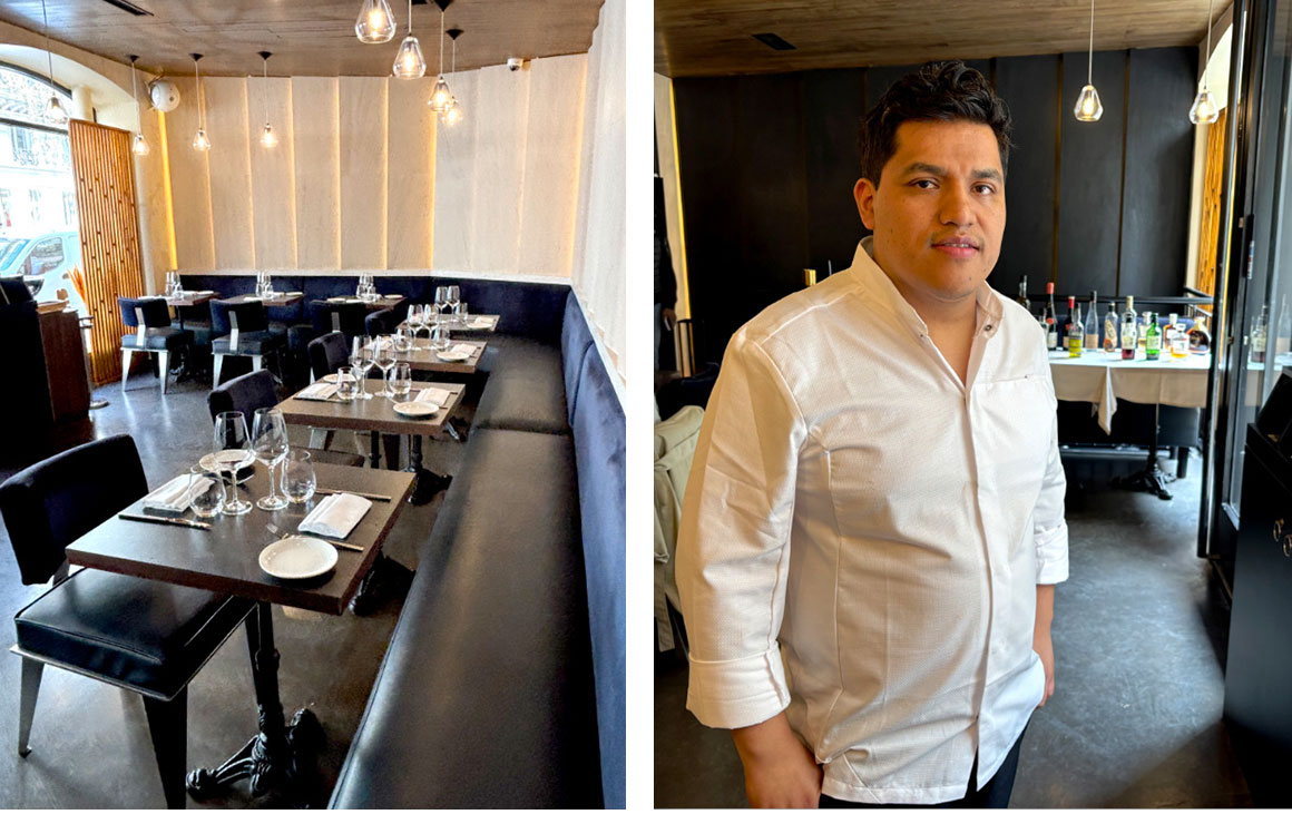 Restaurant Le Vertueux, chef Raul Meza Espinel
