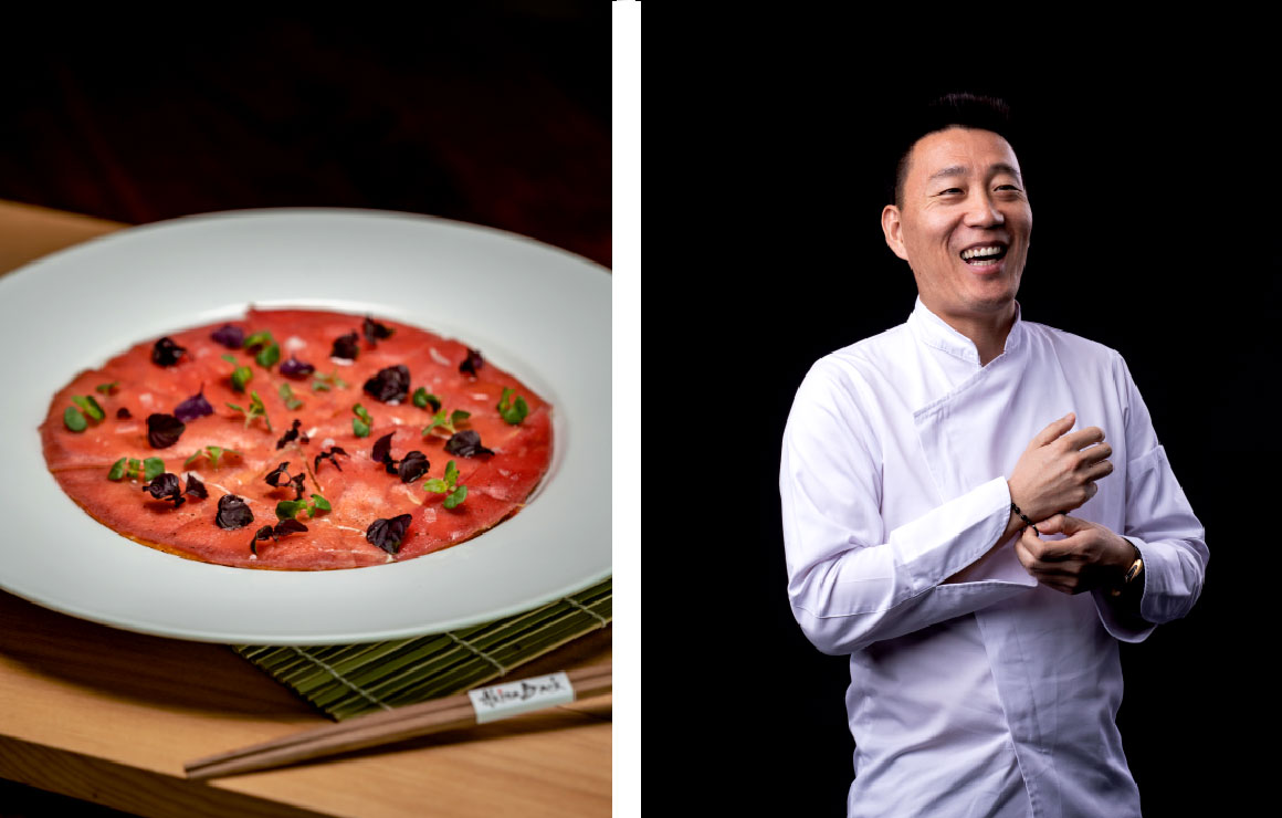 AB Tuna pizza, Akira Back