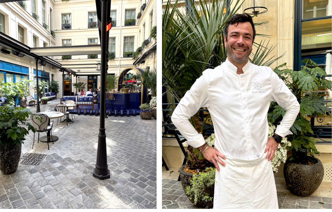 Terrasse du Delano Café, chef Paolo Minelli 