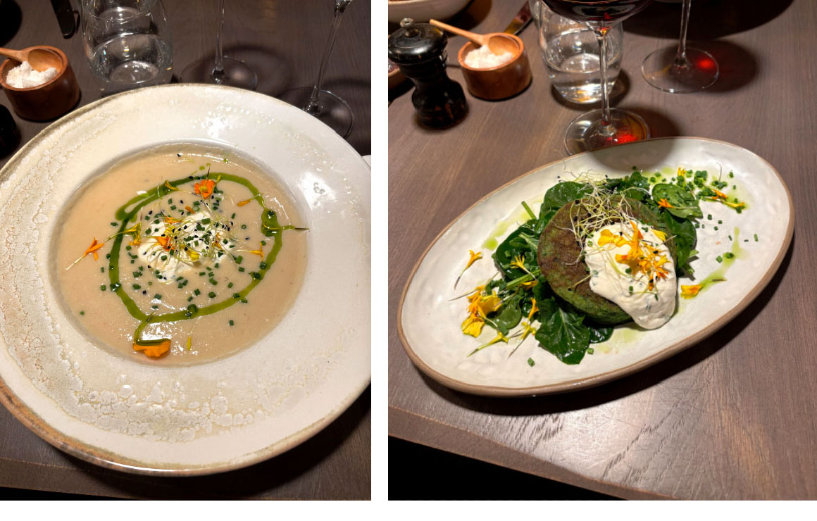 Velouté choux-fleur, Farçou aux blettes