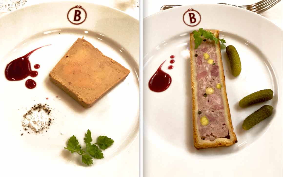 Brasserie Bofinger foie gras et pâté en croûte