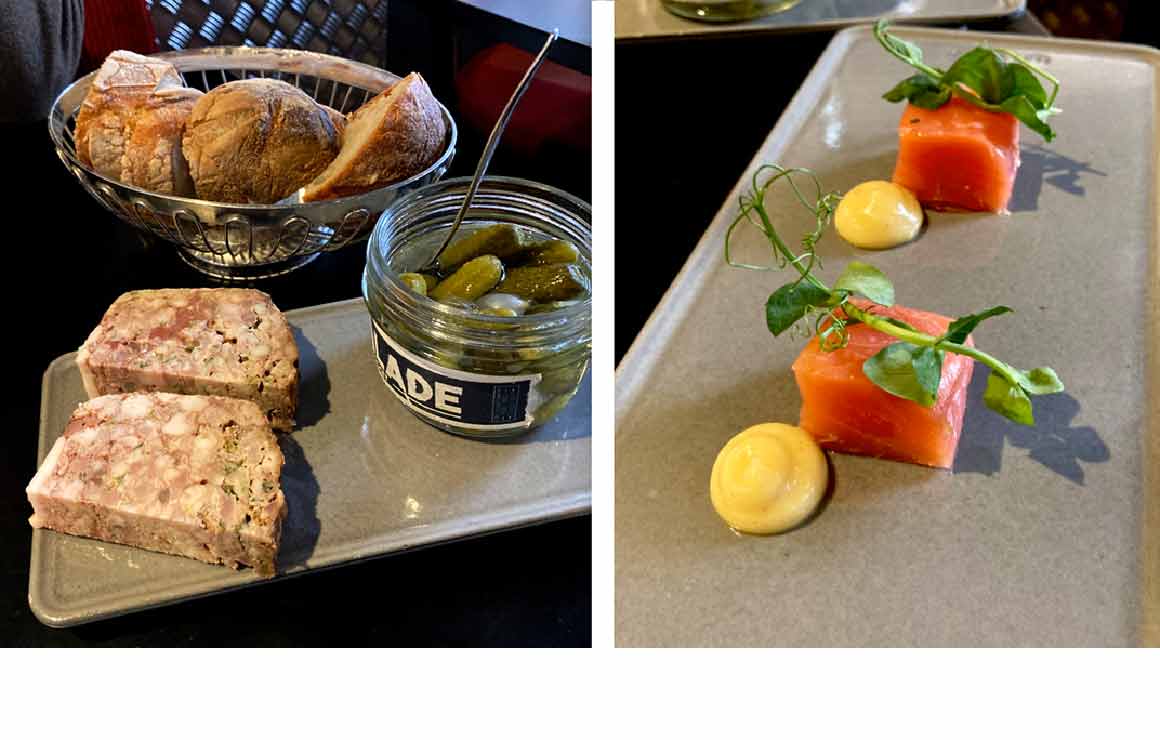La Régalade Saint Honoré Terrine maison et coeur de saumon avec mayonnaise au wasabi