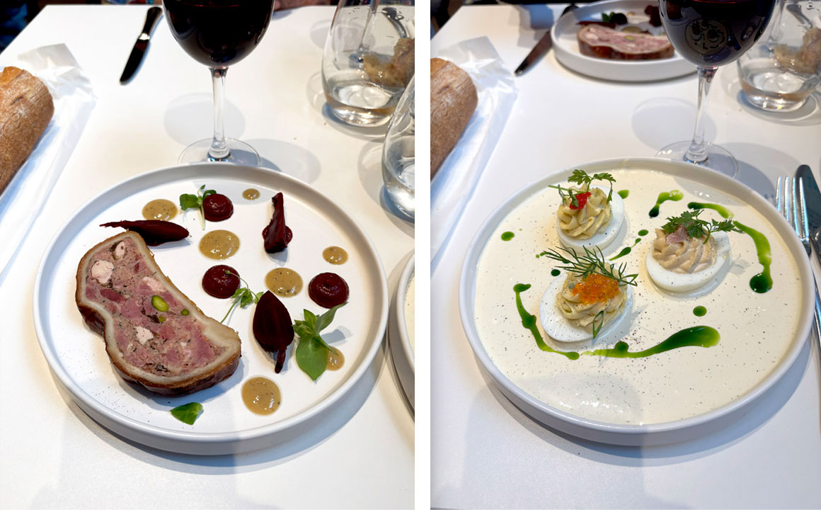 Lazare Pâté en croûte et oeufs mimosa