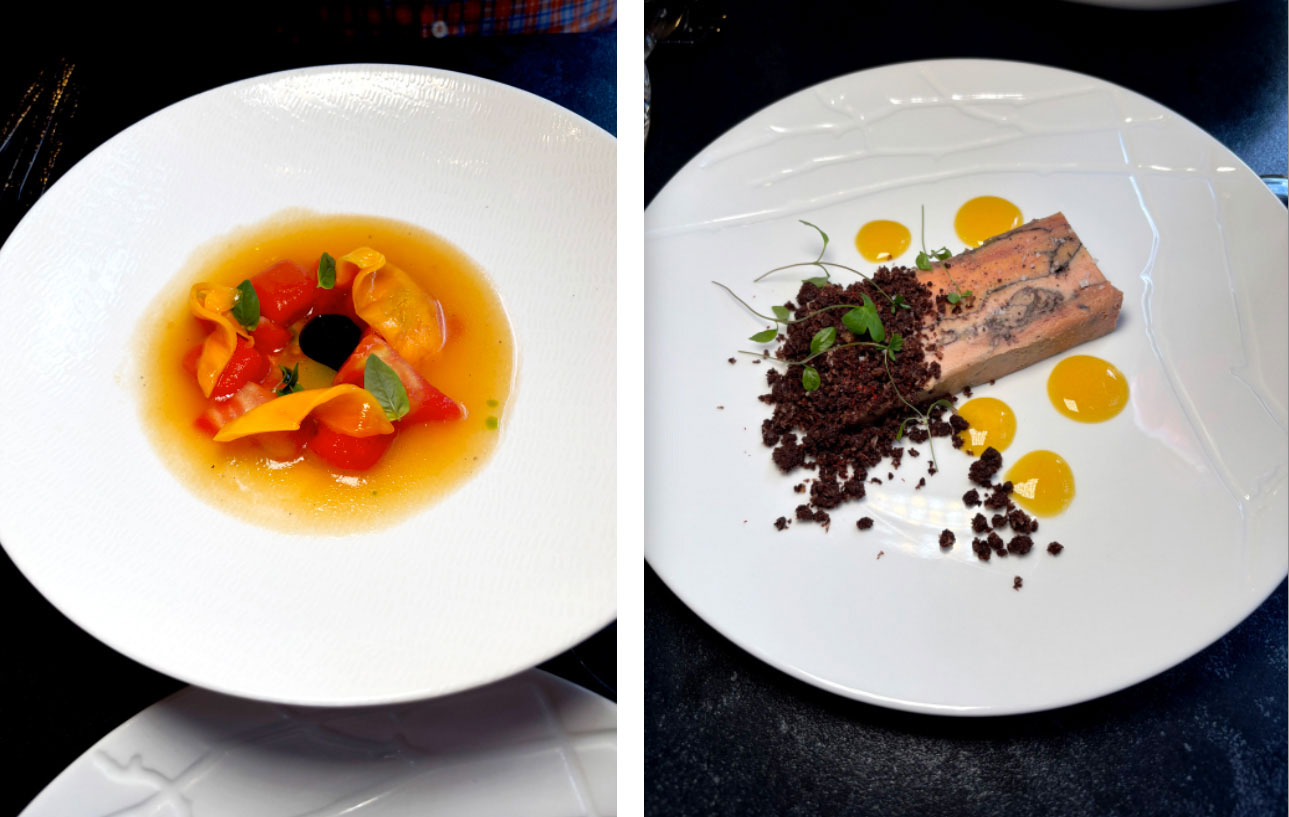  Le Vertueux Gaspacho de tomates, Foie gras