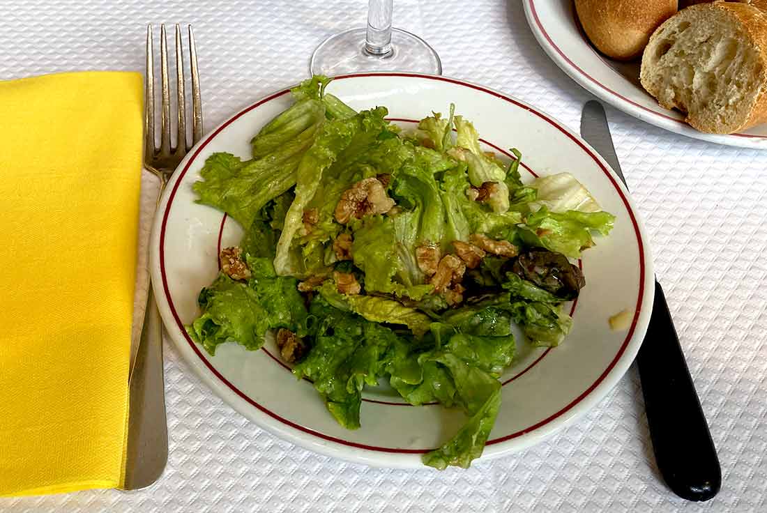 Restaurant Le Relais de Venise Salade et noix