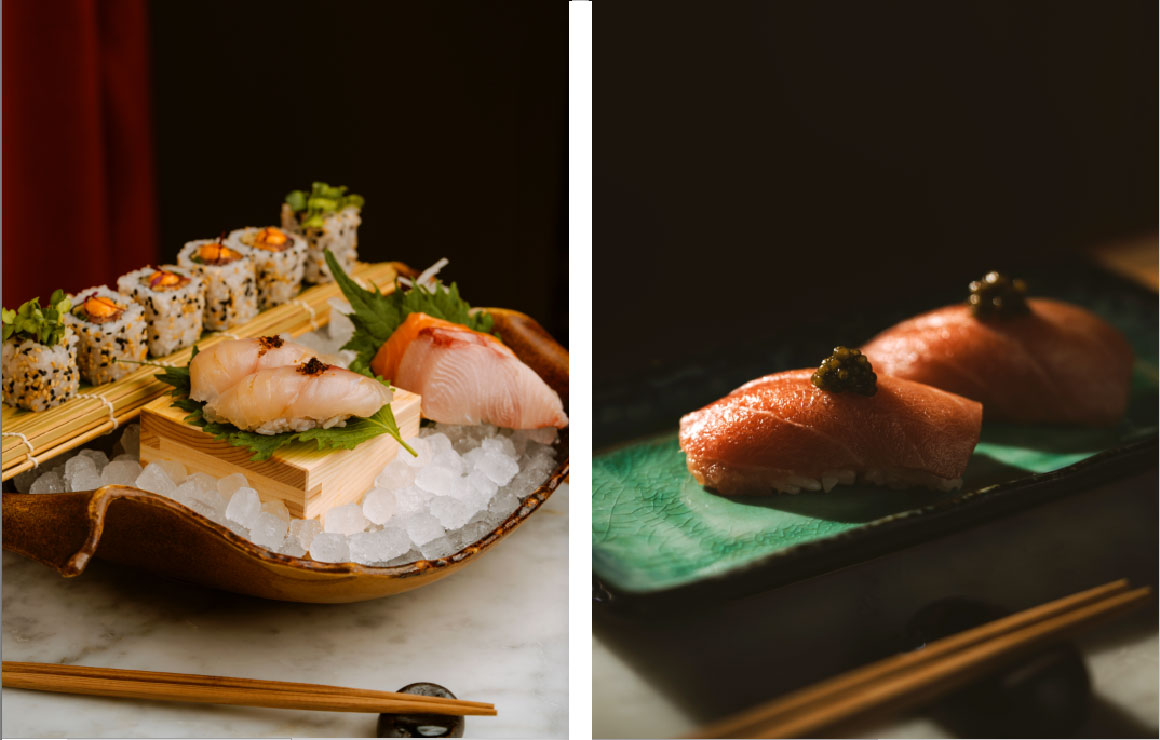 Restaurant Vesper maki, sashimi