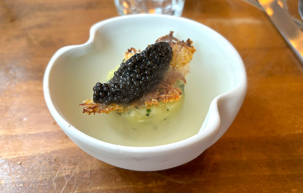 Caviar et pomme de terre