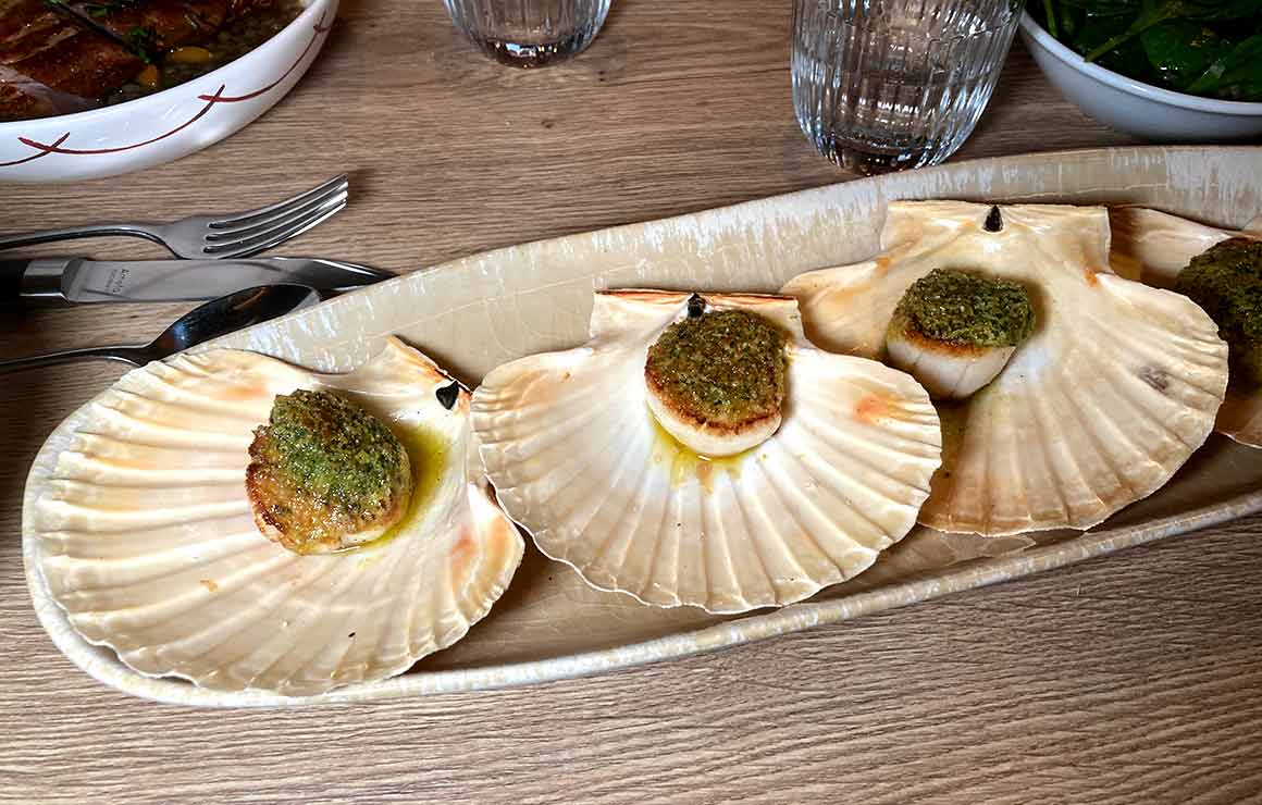 Coquilles Saint-Jacques au beurre demi-sel