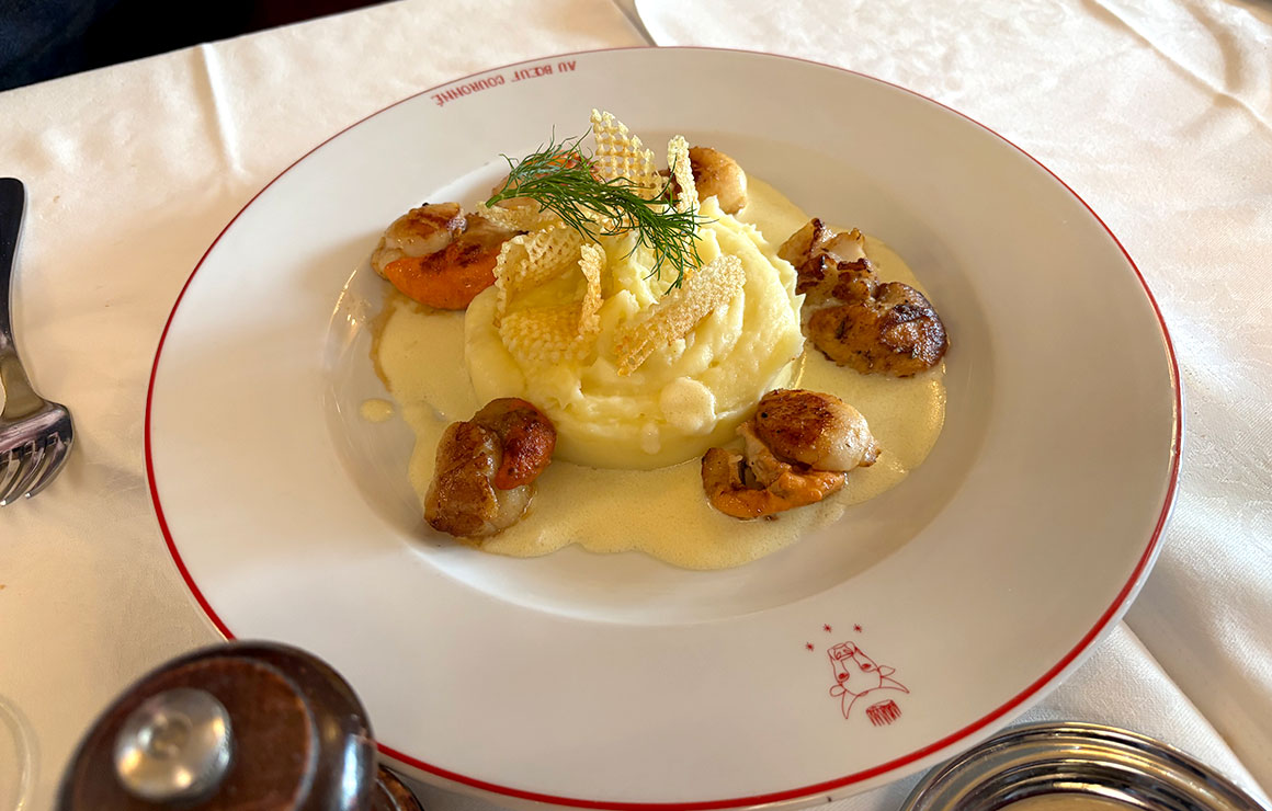 Noix de Saint-Jacques purée 