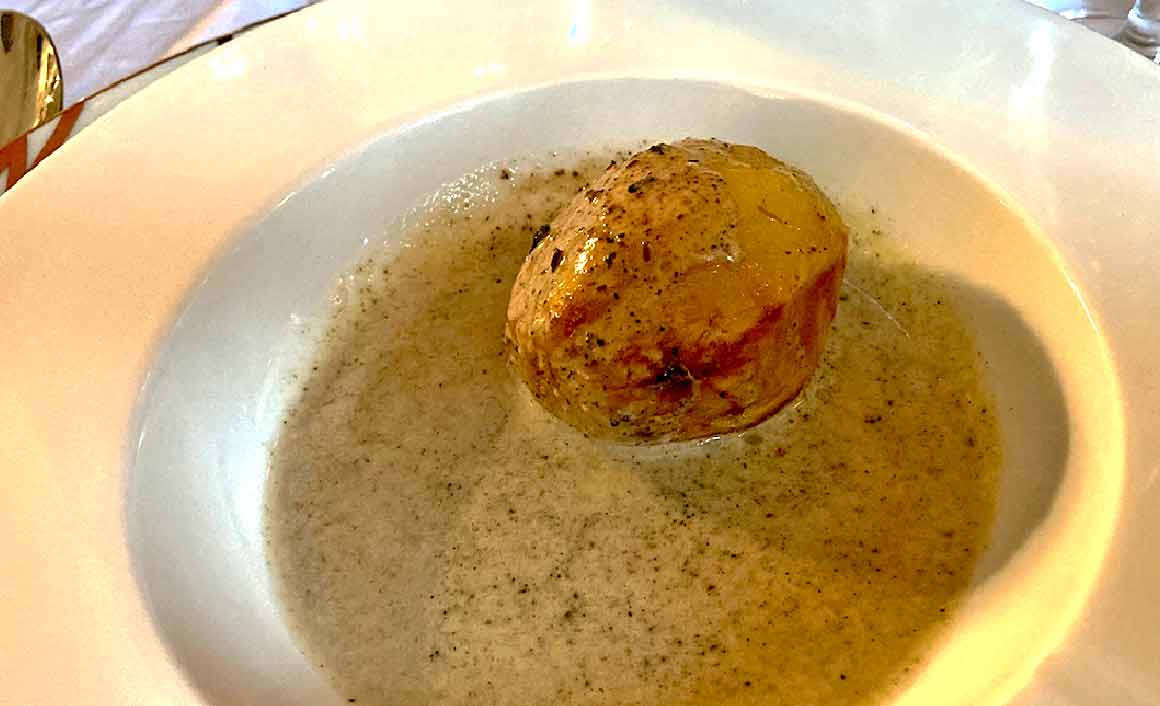 Pomme de terre confite crème de truffe