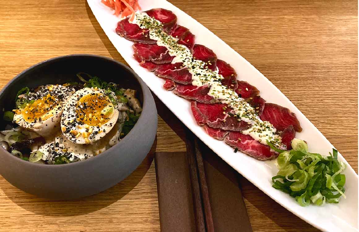 Ramen Bar Nita mayo et Tataki de boeuf