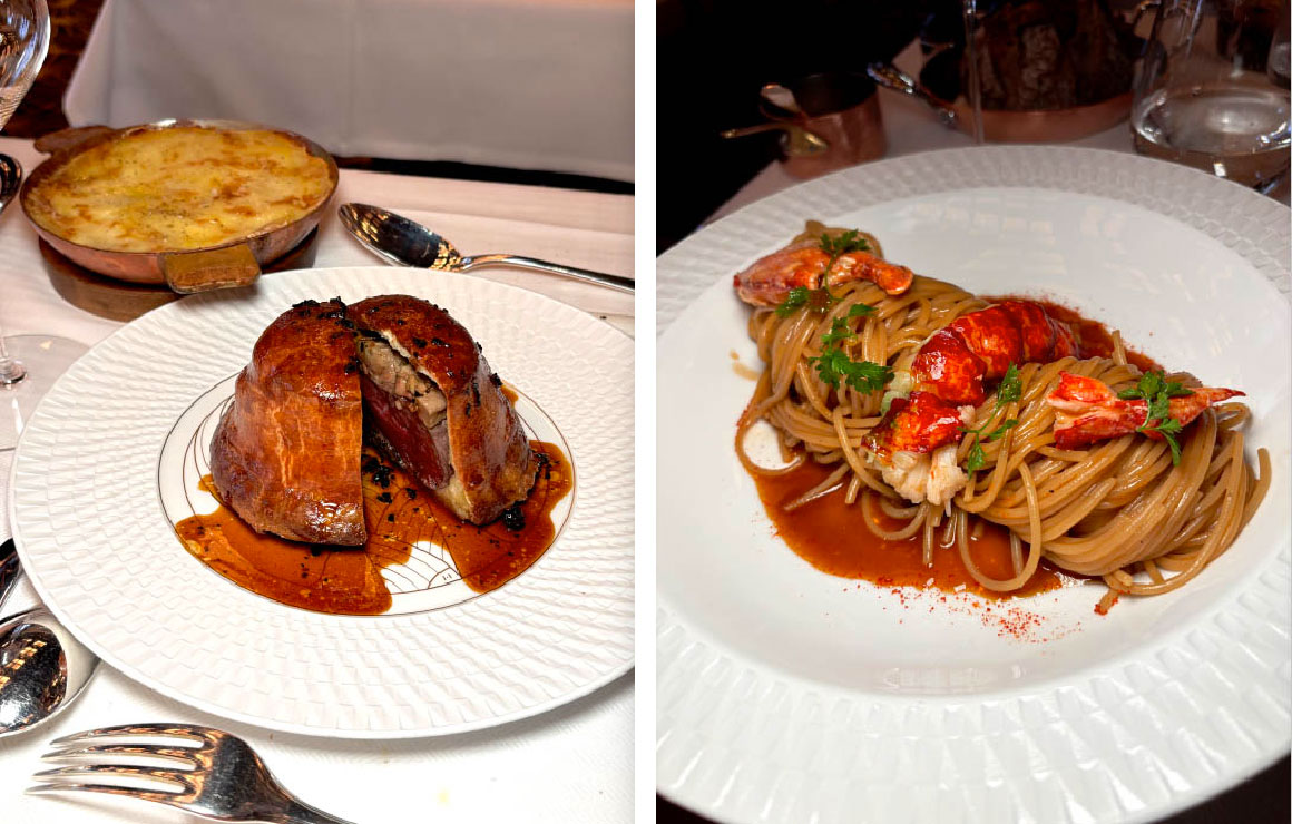 Boeuf en brioche, Spaghetti homard