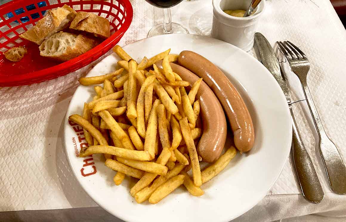 Bouillon Chartier Est Francfort frites