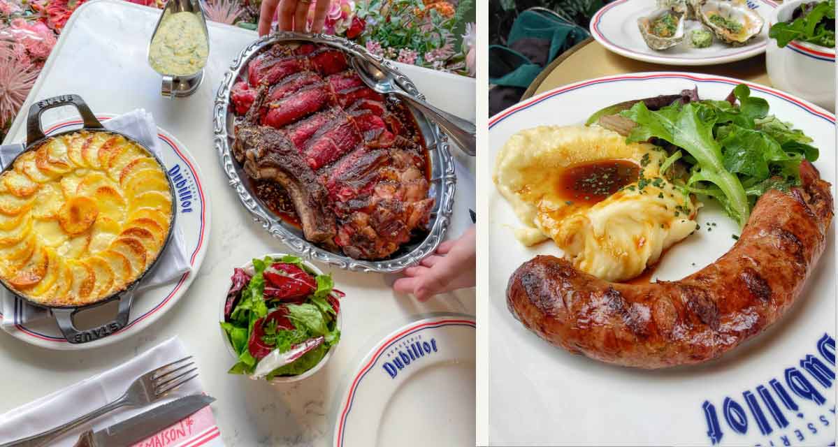 La Brasserie Dubillot cochon de lait et saucisse purée