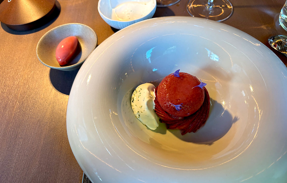 Eskal Baba sans alcool sorbet nectarine