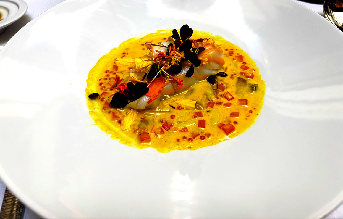 Menu Fauchon 140 ans Lieu jaune