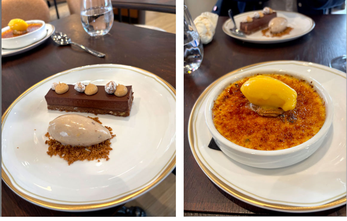 Chocolat noisette, Crème brulée ananas