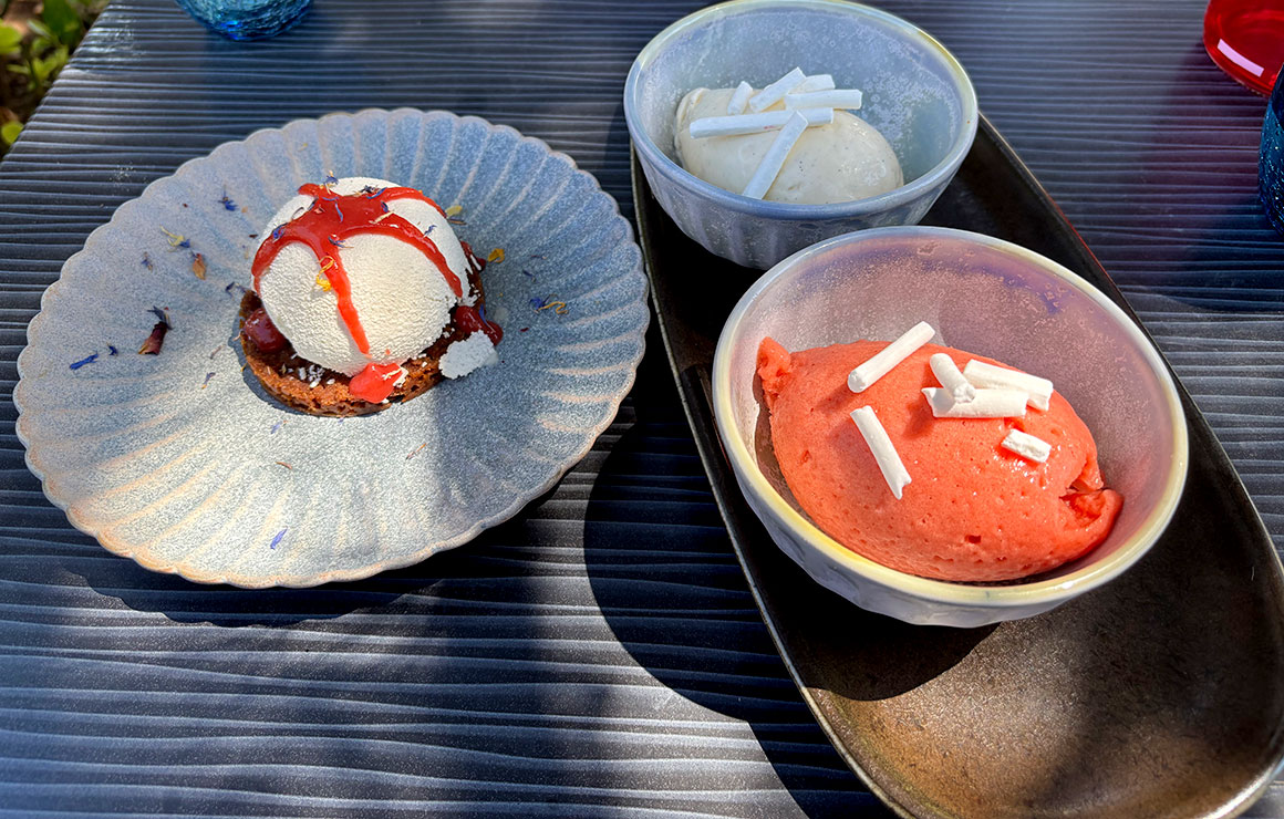 Les Hamptons cheesecake, glaces
