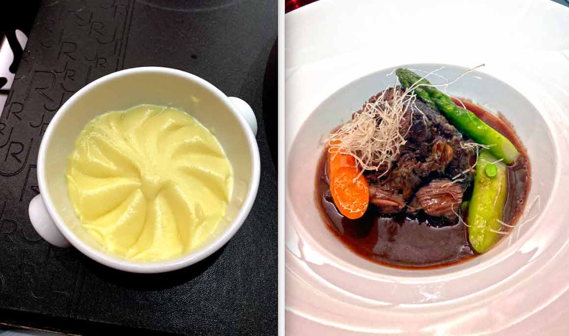 Atelier Robuchon Etoile purée et joue de boeuf