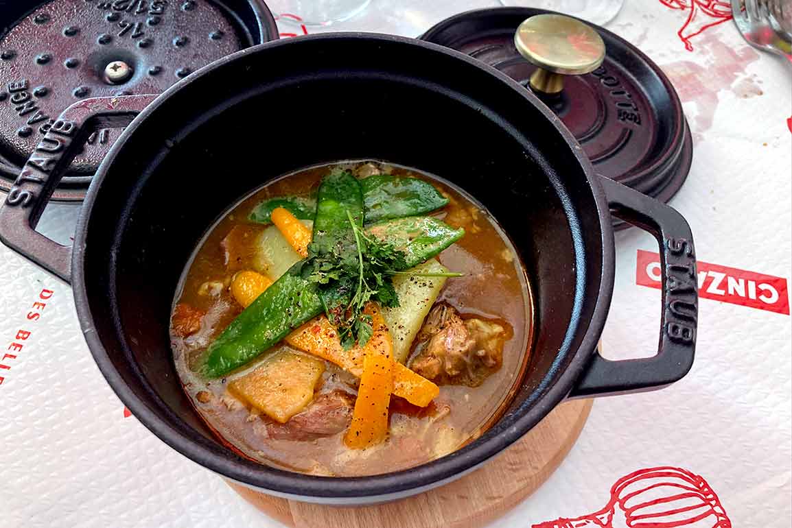 Le navarin dans sa cocotte Staub