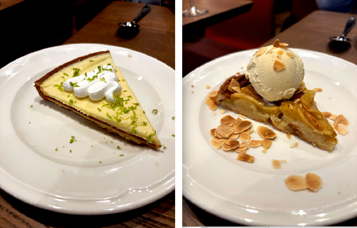 Tarte au citron, tarte aux poires