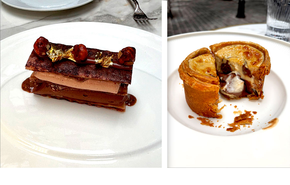 Millefeuille et Flan parisien