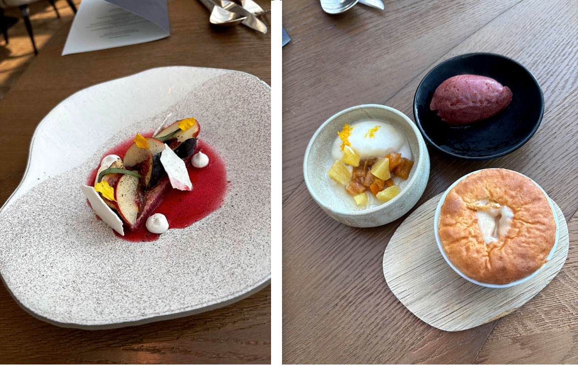 Vacherin et Soufflé au Grand-Marnier