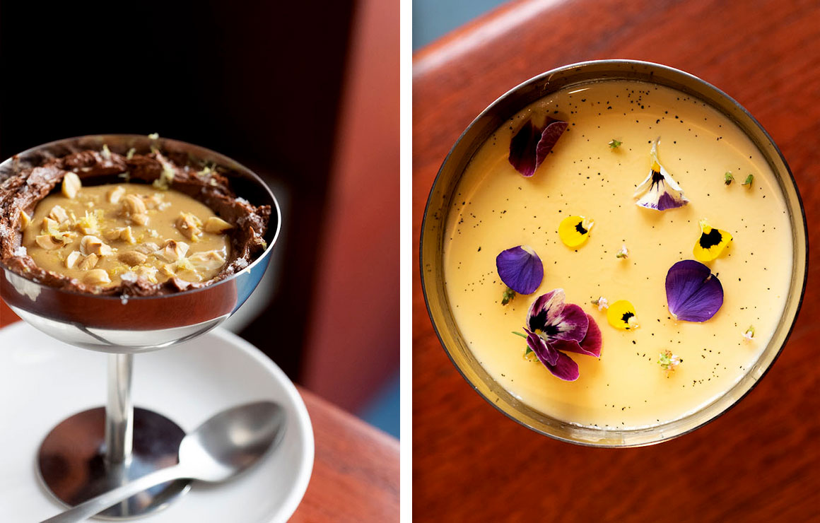 Felini, Chocolat et Pana cotta