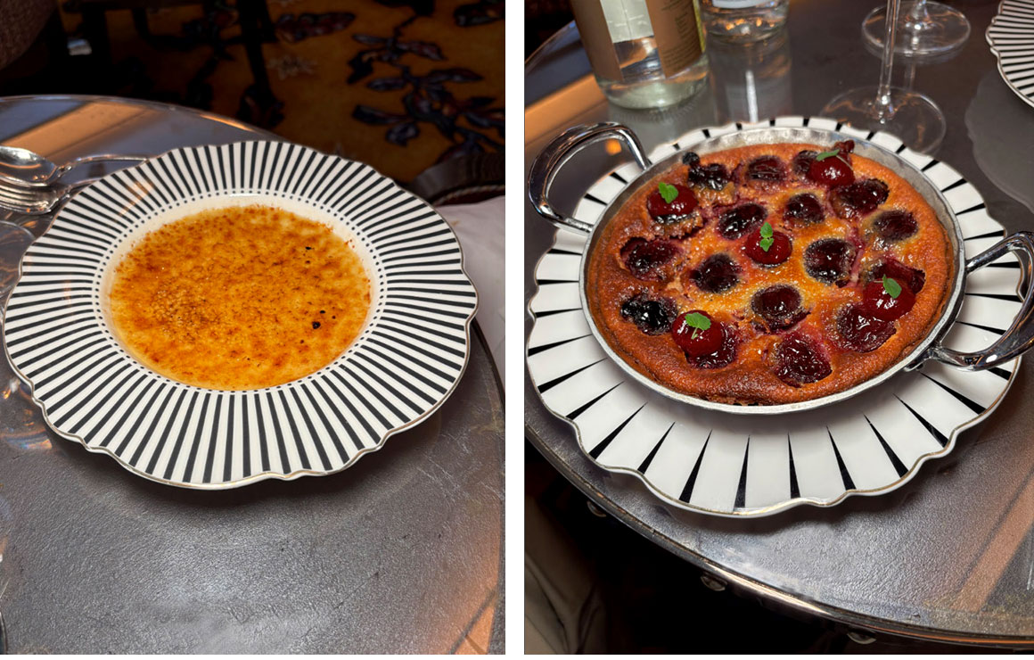 L'Aventure Crème brulée, clafoutis