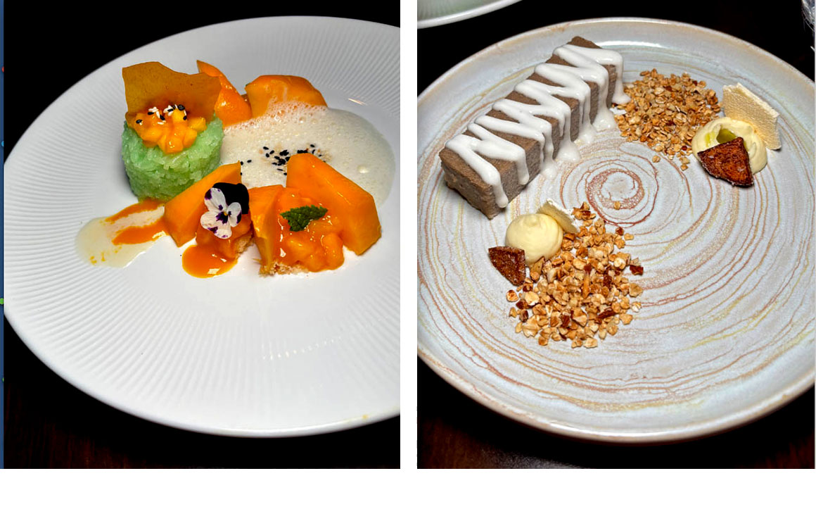 Riz gluant lait de coco et mangue, Flan Thaï